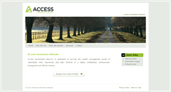 Desktop Screenshot of accessinvestmentadvisors.com